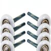 DURA-LIFT Ultra-Life 2" Reinforced 6200Z Bearing Nylon Garage Door Roller and 4" Stem (10 Pack)-7