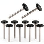 10 Pack 7" Stem Black 2" Nylon Garage Door Roller with Protective Sealed-Cap(Dustproof), Ultra Quiet & Long-Lasting, Commercial High Load Capacity, Double Sealed Bearings-0