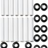 Garage Door Hinges CHENJIN 20-Set Sleeve Kit 11mm ID Nylon Metal Nuts-0