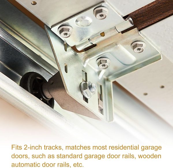 Garage Door Rollers 2 Pcs HARFINGTON 2-Inch Nylon 7-Inch Stem White-5