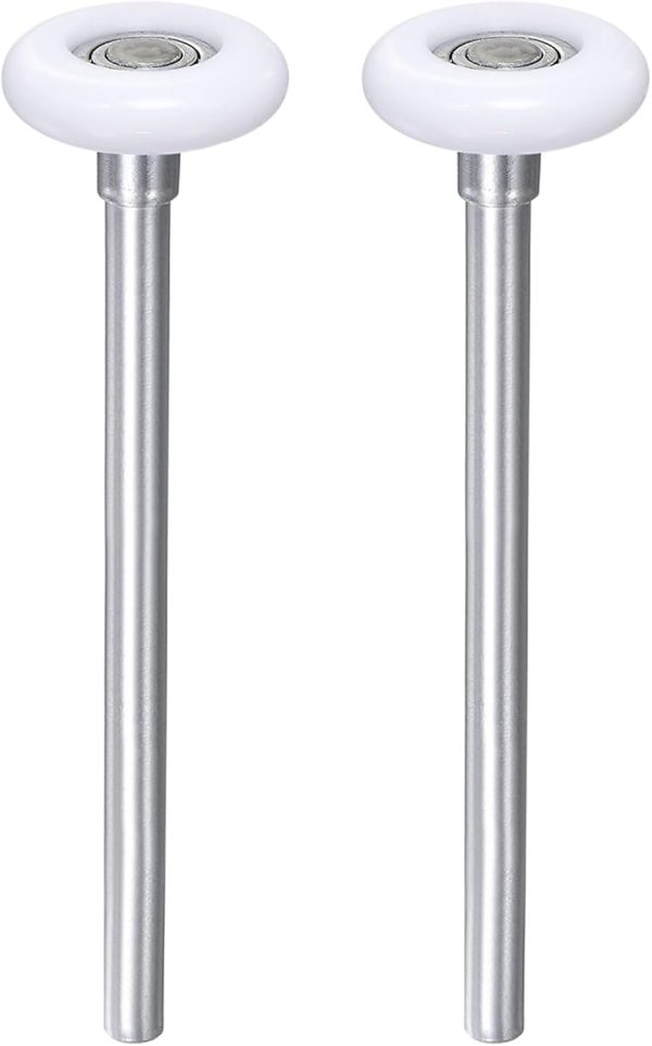 Garage Door Rollers 2 Pcs HARFINGTON 2-Inch Nylon 7-Inch Stem White-0