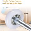 Garage Door Rollers 2 Pcs HARFINGTON 2-Inch Nylon 7-Inch Stem White-3