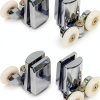 Stainless Steel Shower Door Wheels 23mm Shower Door Rollers (2top +2bottom)-0