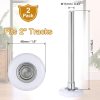 Garage Door Rollers 2 Pcs HARFINGTON 2-Inch Nylon 7-Inch Stem White-1