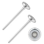 Garage Door Rollers SetSpark 2-Pack 4" Stem 10‑Ball Steel for 2" Track-0