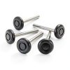 10 Pack 7" Stem Black 2" Nylon Garage Door Roller with Protective Sealed-Cap(Dustproof), Ultra Quiet & Long-Lasting, Commercial High Load Capacity, Double Sealed Bearings-6