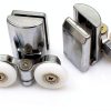 Stainless Steel Shower Door Wheels 23mm Shower Door Rollers (2top +2bottom)-2