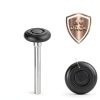 10 Pack 7" Stem Black 2" Nylon Garage Door Roller with Protective Sealed-Cap(Dustproof), Ultra Quiet & Long-Lasting, Commercial High Load Capacity, Double Sealed Bearings-1