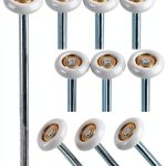 10 Pack 9" Stem 2" 13 Ball Nylon Commercial Grade Garage Door Roller, Quiet/Durable and High Load, Use 6200ZZ Double Seals Precision Bearings-0