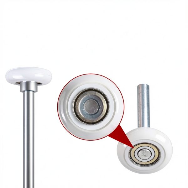10 Pack 9" Stem 2" 13 Ball Nylon Commercial Grade Garage Door Roller, Quiet/Durable and High Load, Use 6200ZZ Double Seals Precision Bearings-2