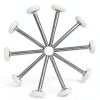 Surpass 10 Pack 2'' Ultra-Quiet Nylon Garage Door Rollers 4” Stem, 6200-2RS Double Seals Precision Bearings-0