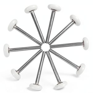 Surpass 10 Pack 2'' Ultra-Quiet Nylon Garage Door Rollers 4” Stem, 6200-2RS Double Seals Precision Bearings-0