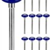 Garage Door Roller LANIAKEA 16PCS Nylon 4.6" 2" Blue Wheels-0