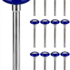 Garage Door Roller LANIAKEA 16PCS Nylon 4.6" 2" Blue Wheels-0