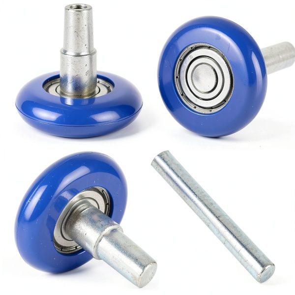 Garage Door Roller LANIAKEA 16PCS Nylon 4.6" 2" Blue Wheels-2