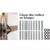 Garage Door Hinge Quiet Roller Sleeves Skrfren 20 Set 11mm ID-3