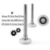 Surpass 10 Pack 2'' Ultra-Quiet Nylon Garage Door Rollers 4” Stem, 6200-2RS Double Seals Precision Bearings-2