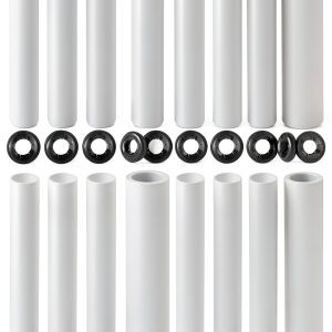 Garage Door Hinge Quiet Roller Sleeves ANP PUAUTO 22pcs White Rollers-0