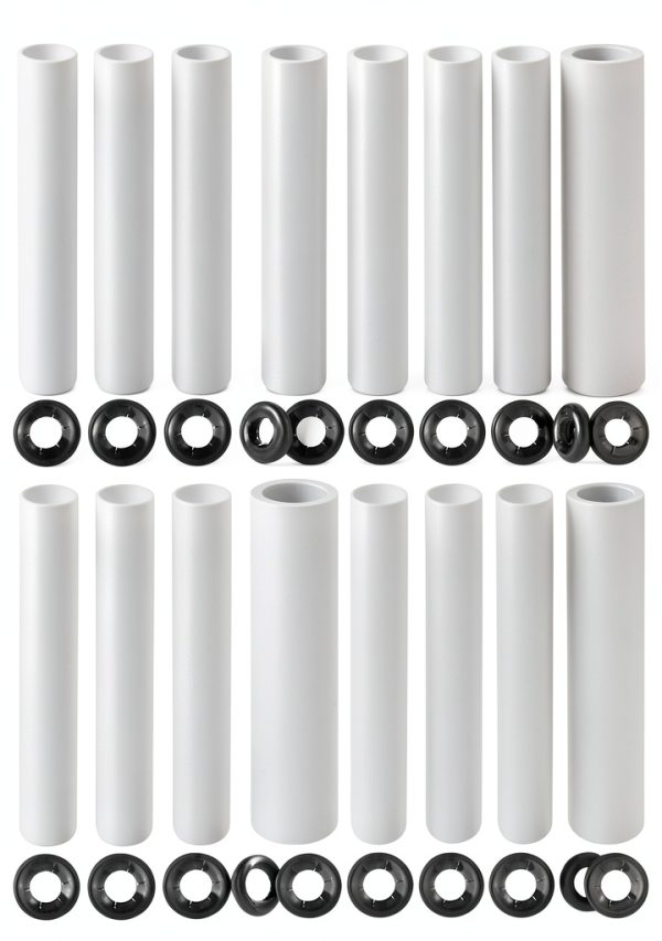 Garage Door Hinge Quiet Roller Sleeves ANP PUAUTO 22pcs White Rollers-0