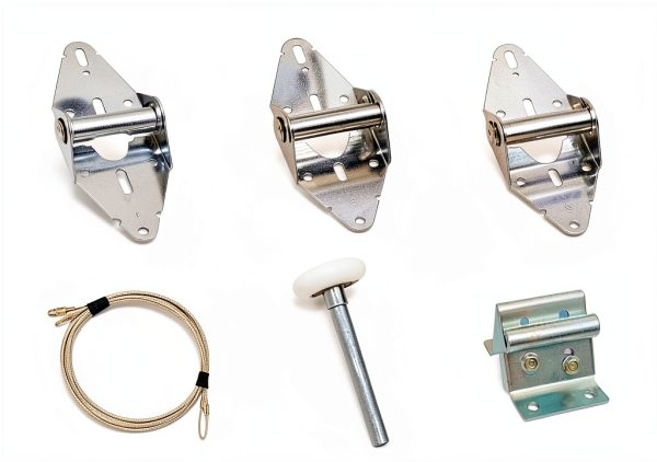 Surpass Garage Door Hardware Kit Roller/Hinge/Top Bracket/Wire Rope (for 16'x7' and 18'x7' Height Double Garage Doors)-1