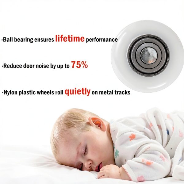 Garage Door Roller ZhenT 10Pack Quiet White Nylon 2" 13-Ball-2