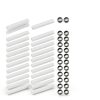 Garage Door Hinge Quiet Roller Sleeves ANP PUAUTO 22pcs White Rollers-1