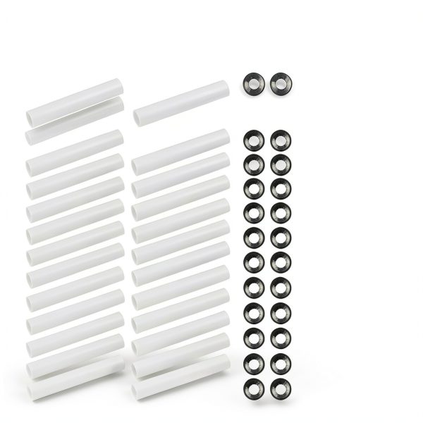 Garage Door Hinge Quiet Roller Sleeves ANP PUAUTO 22pcs White Rollers-1
