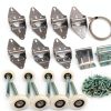 Surpass Garage Door Hardware Kit Roller/Hinge/Top Bracket/Wire Rope (for 16'x7' and 18'x7' Height Double Garage Doors)-0